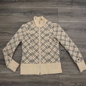 Burberry London blue label zip on jacket